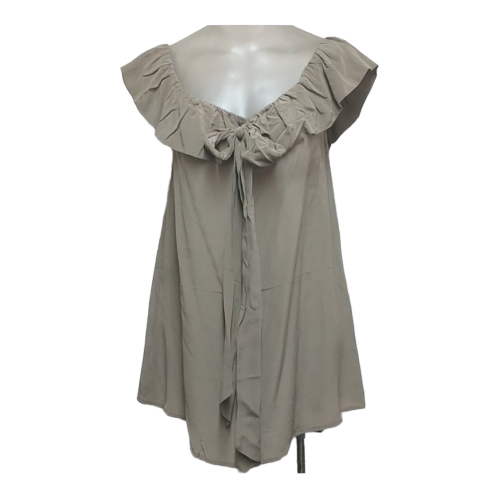 Esther's Archive  Ruffle Peasant Silk Blouse M